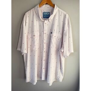 DIXXON THE CHAD Limited Edition Short Sleeve Button Up Shirt Red Cross Pattern